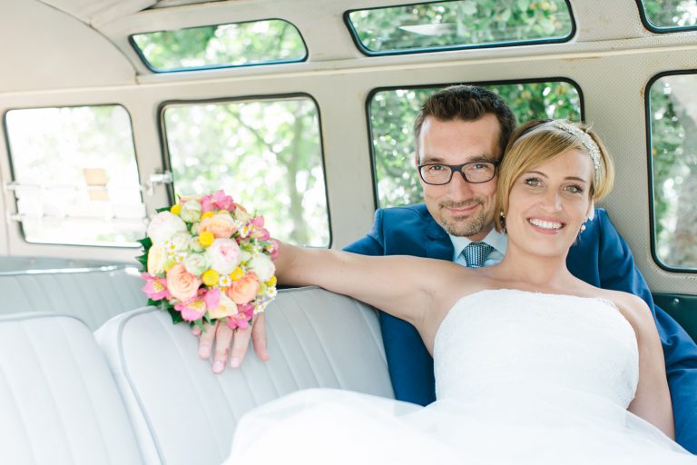 VW Bus oldtimer Hochzeit