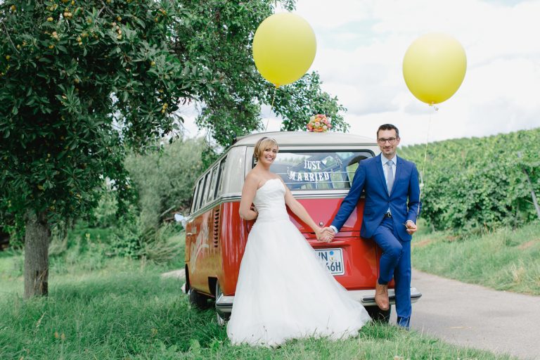 VW Bus oldtimer Hochzeit