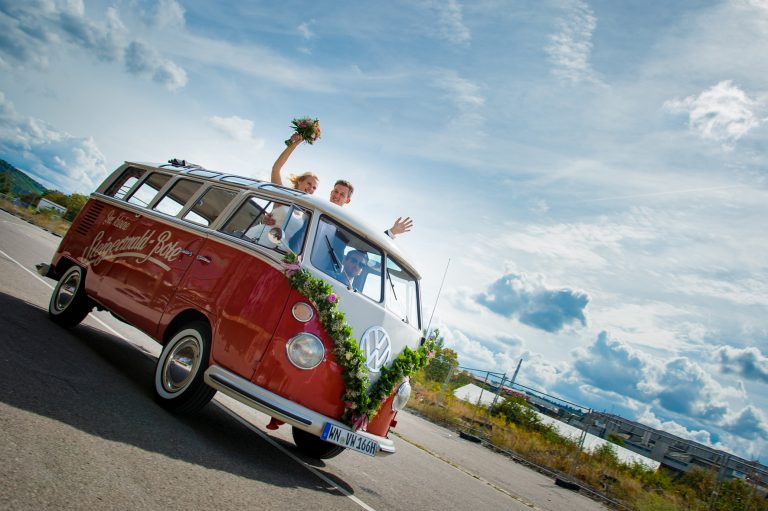 VW Bus oldtimer Hochzeit