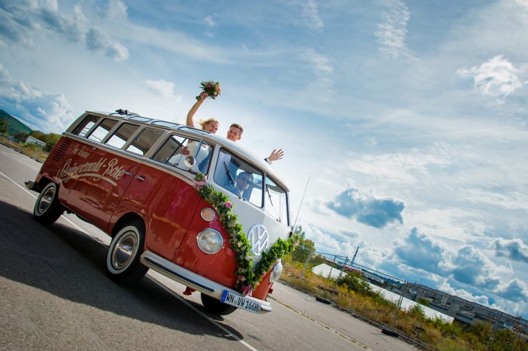 VW Bus oldtimer Hochzeit