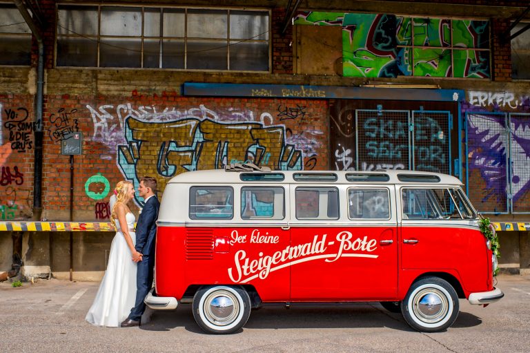 VW Bus oldtimer Hochzeit